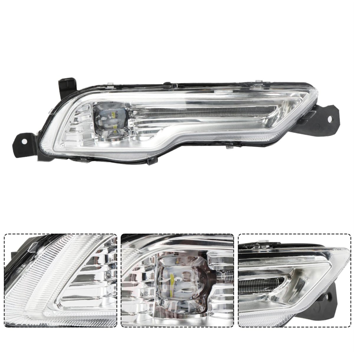 Right Side Fog Light Assembly For Fusion 2017 2018 And Explorer 2019 Clear Lens Replacement Hs73-15a254-db Hs73-15a255-db