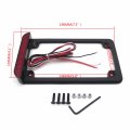 Smt-black Universal Compatible With Suzuki Kawasaki Harley 3-inch Complete Led License Plate Frame Motorcycle B00zzlh7au