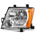 Headlight Assembly For Nissan Xterra 2005 2015 Driver And Passenger Side Chrome Housing Clear Reflector Oe 26060ea025 