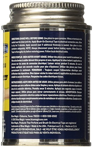 Blue Magic Bot55tri Brush Electrical Tape 12 4oz