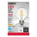 Satco S29878 5 Watt G25 Led Clear 2700k 500 Lumens 120 Volts 6-pack California Compliant Replaces S9878