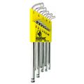 Bondhus 77037 Stubby Double Ball End L-wrench Set With Briteguard Finish And Extra Long Arm 13 Piece 