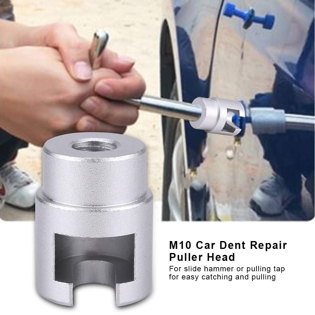 M10 Slide Hammer Dent Puller Head 2 Piece Set Car Repair Adapter For And Pulling Tab Aluminum Alloy Paintless Removal Tool