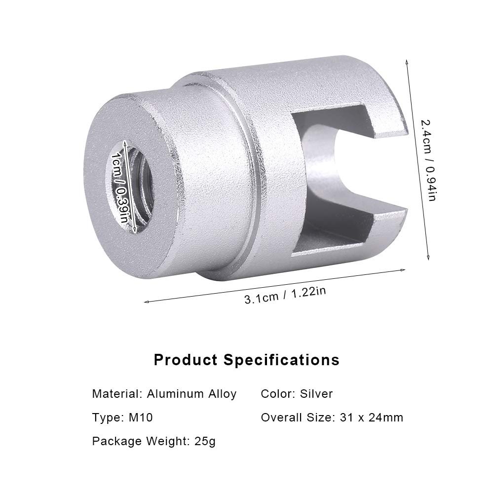 M10 Slide Hammer Dent Puller Head 2 Piece Set Car Repair Adapter For And Pulling Tab Aluminum Alloy Paintless Removal Tool