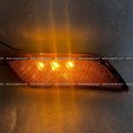 Niuparts Led Front Fender Side Turn Signal Marker Indicator Amber Amber Light Passenger Fit 2010-2019 Peterbilt 587 579