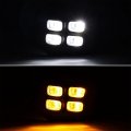 Astra Depot Left Right Tacoma Led Drl 4-eyes White Daytime Running Light Amber Dynamic Turn Signal Lamp Compatible For