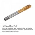Uxcell Spiral Point Taps M10 X 1 5 0 03 Metric Titanium Coated Cobalt High Speed Steel Machine Thread Milling Screw Threading