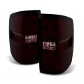 Acanii For 2014-2018 Chevy Silverado 1500 15-17 2500hd 3500hd Red Smoke Tail Lights Lamps