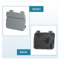 X Autohaux Rear Bumper Tow Hook Cover Car Towing Eye Hole Replacement 51127202673 For Bmw 3 Series E90 E91 2009-2012 Gray