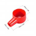 Uxcell Battery Terminal Insulating Rubber Protector Covers For 43mm 15mm Cable Red Black 1 Pair