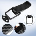 X Autohaux Universal Car Bumper Security Hook Lock Clips Quick Release For Trunk Fasteners Bumpers Fenders Carbon Fiber Pattern
