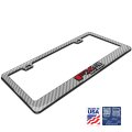 Ford F-150 Fx4 Off Road In 3d On Silver Real 3k Carbon Fiber Finish Abs Plastic License Plate Frame