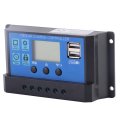 Kimiss 12v 24v Auto 20a Pwm Solar Charge Controller With Dual Usb 5v Output For Batteries