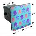 Cute Jellyfish Octopus Squid Tentacles Pattern Tow Trailer Hitch Cover Plug Insert