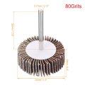1 3 Inch Flap Wheels Shank Mounted Sanding Disc Abrasive Wheel 80 Grits 10 Pcs