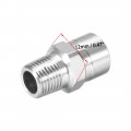 Uxcell Flat Fan Spray Tip 1 8bspt Male Thread 304 Stainless Steel Nozzle 95 Degree 1mm Orifice Diameter 2 Pcs