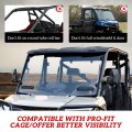 Sautvs Utv Wider Pro-fit Side Mirrors 4 7 L X 8 H Unobstructed View With Upgraded Extension Clamp For Polaris Ranger Xp 1000