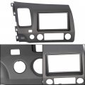 Radio Dash Kit For Honda 2006-2011 Civic Double 2 Din Dashboard Trim Bezel Panel With Wiring Harness 