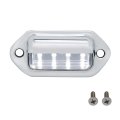 United Pacific 39930 Chrome 4 White Led Utility License Light 