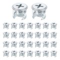 Furniture Cam Lock Fasteners 13 4 X 10mm 30pcs Nut Connectors Fittings Joint Connector Locking Nuts For Cabinet Drawer Wardrobe 