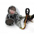 Miss Moly Chrome Motorcycle Led Turn Signals Red Light Brake Running Tail Bullet