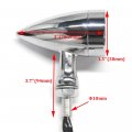Miss Moly Chrome Motorcycle Led Turn Signals Red Light Brake Running Tail Bullet
