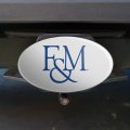 Franklin Marshall College Secondary Logo Oval Tow Hitch Cover Trailer Plug Insert 2