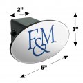 Franklin Marshall College Secondary Logo Oval Tow Hitch Cover Trailer Plug Insert 2