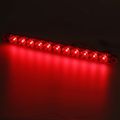 Partsam 2pcs 15 Clear Lens Red 11 Led Flange Mount Trailer Truck Stop Turn Tail Light Brake Warning Id Bar