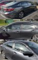 Premium Quality Chrome Trim Clip-on Window Visor Rain Guard Wind Deflectors Compatible With 2018-2021 Honda Insight Sedan