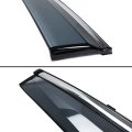 Premium Quality Chrome Trim Clip-on Window Visor Rain Guard Wind Deflectors Compatible With 2018-2021 Honda Insight Sedan