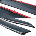 Premium Quality Chrome Trim Clip-on Window Visor Rain Guard Wind Deflectors Compatible With 2018-2021 Honda Insight Sedan