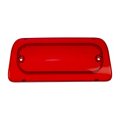 Carlights360 For Chevy S10 1994-2003 Third Brake Light Lens Red Plastic Trapezoid 2 Mounting Hole Replacement 16520296 