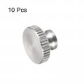 Uxcell Knurled Thumb Nuts 10pcs M3 X D11mm H7mm 304 Stainless Steel Nut With Collar High Head Blind Hole For 3d Printer Parts