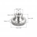 Uxcell Knurled Thumb Nuts 10pcs M3 X D11mm H7mm 304 Stainless Steel Nut With Collar High Head Blind Hole For 3d Printer Parts