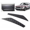 G-plus Door Panel Insert Left And Right Side Compatible With Ford Mustang 2010-2014 Pleated Black 12-14ll-blk