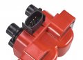 Set Of 2 Red Ignition Coil Pack For Ford Lincoln Mazda Mercury F150 50 E150 Escort Explorer Mustang Ranger Town Car Mark Viii 