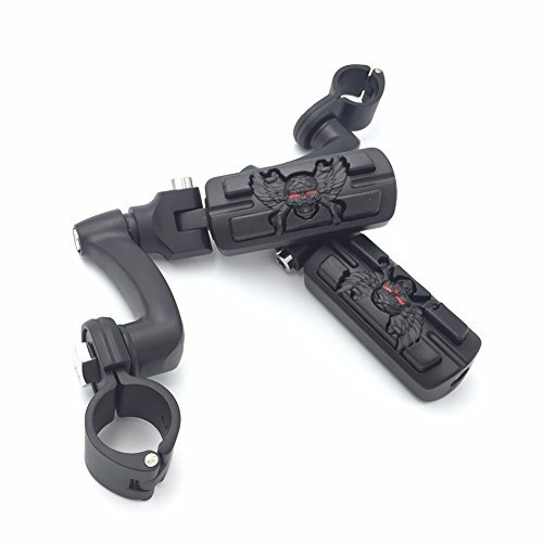 Smt Motorcycle Black 360 Adjustable Peg Mounting Kit Wing Zombie Foot For Goldwing Vtx1300 Shadow Valkyrie Triumph Equipped