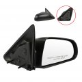 Ocpty Black Passenger Side View Mirror Textured With Manual Adjustment Non-folding Compatible For 2006-2009 Mitsubishi Raider