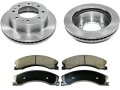 Front Ceramic Brake Pads And Rotor Kit For 2011-2019 Gmc Sierra 2500 Hd 