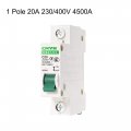 Miniature Circuit Breaker Dz47-63 1 Pole 20a 230 400v Din Rail Mount C20 C Curve