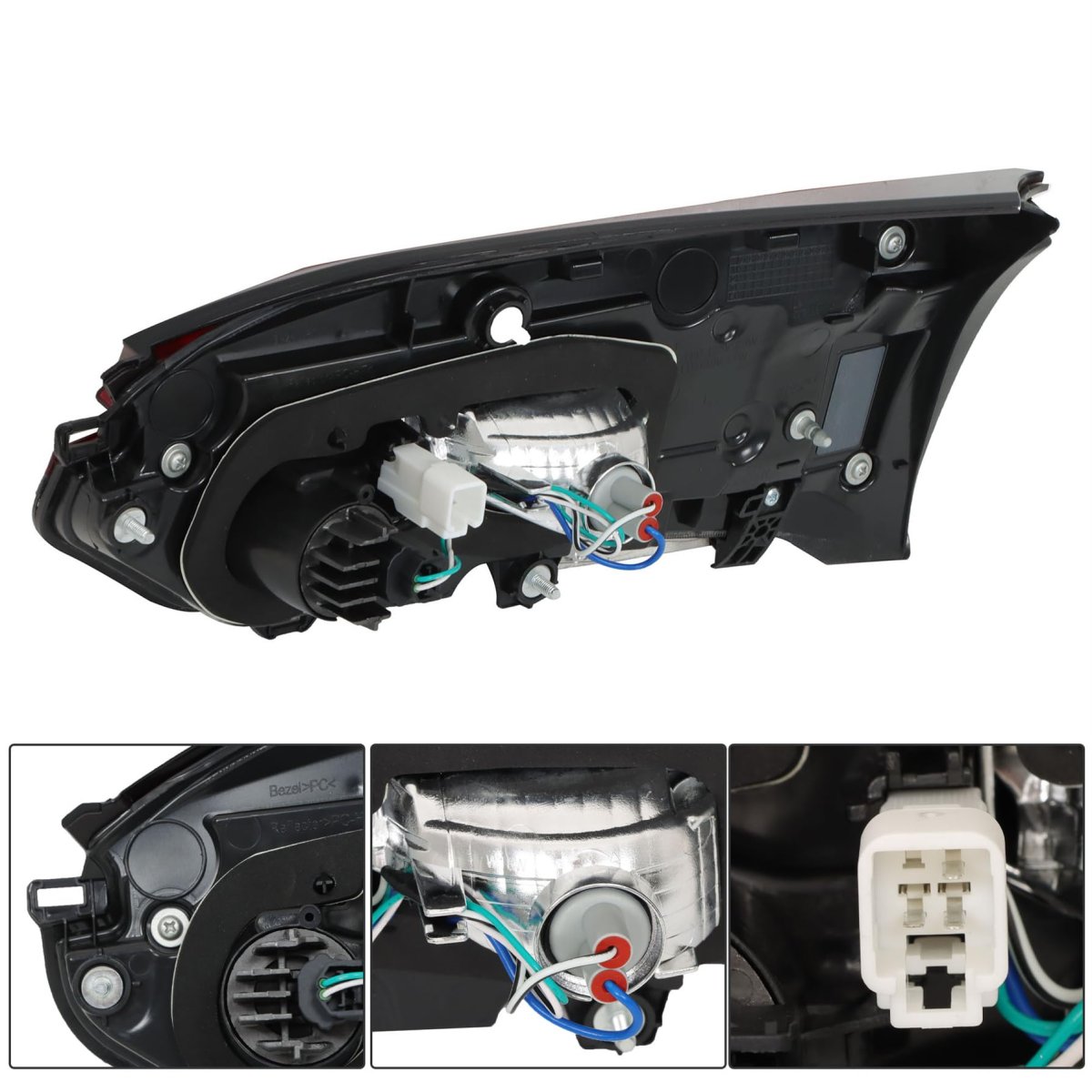 Driver Left Side Inner Tail Light Assembly Replacement For Rav4 2019 2020 2021 Clear Lens Brake 81590-0r060