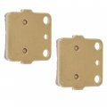 Caltric Front Brake Pads Sintered Compatible With Honda Trx400ex 1999 2000 2001 2002 2003 2004 2005 2006 2007 2008