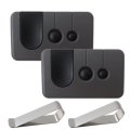 2pack 139 53753 Garage Door Opener Remote 315mhz 53985d Purple Replacement For 950cd 956d 953cd Compatible Keypad 377lm