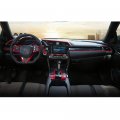 Xiter 6pcs Abs Carbon Fiber Car Interior Center Consoles Instrument Panel Stickers Dashboard Cover Trims Strips Accessories For