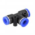 Air Compressor Accessories 8mm Pneumatic Tube Connector Tee Push In Adapter Fittings 