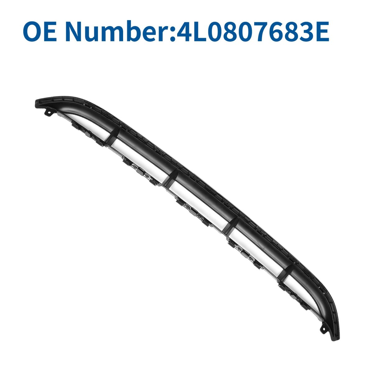 Front Lower Hood Bumper Grille For Audi Q7 2010-2015 Sport Style Black Abs Plastic Oe Number 4l0807683e
