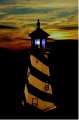 Twin Oaks Solar Lighthouse Light Kit For Outdoor Garden And Patio Lighting 