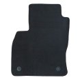 Velour Floor Mats For Audi A3 S3 2015 2024 Custom Fit Black Carpet Liners Anti Slip All Season Full Set Front And Rear 4 Piece 
