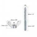 Uxcell 12pcs M6x60mm Hanger Bolt 10pcs M6 Wing Nuts For Furniture